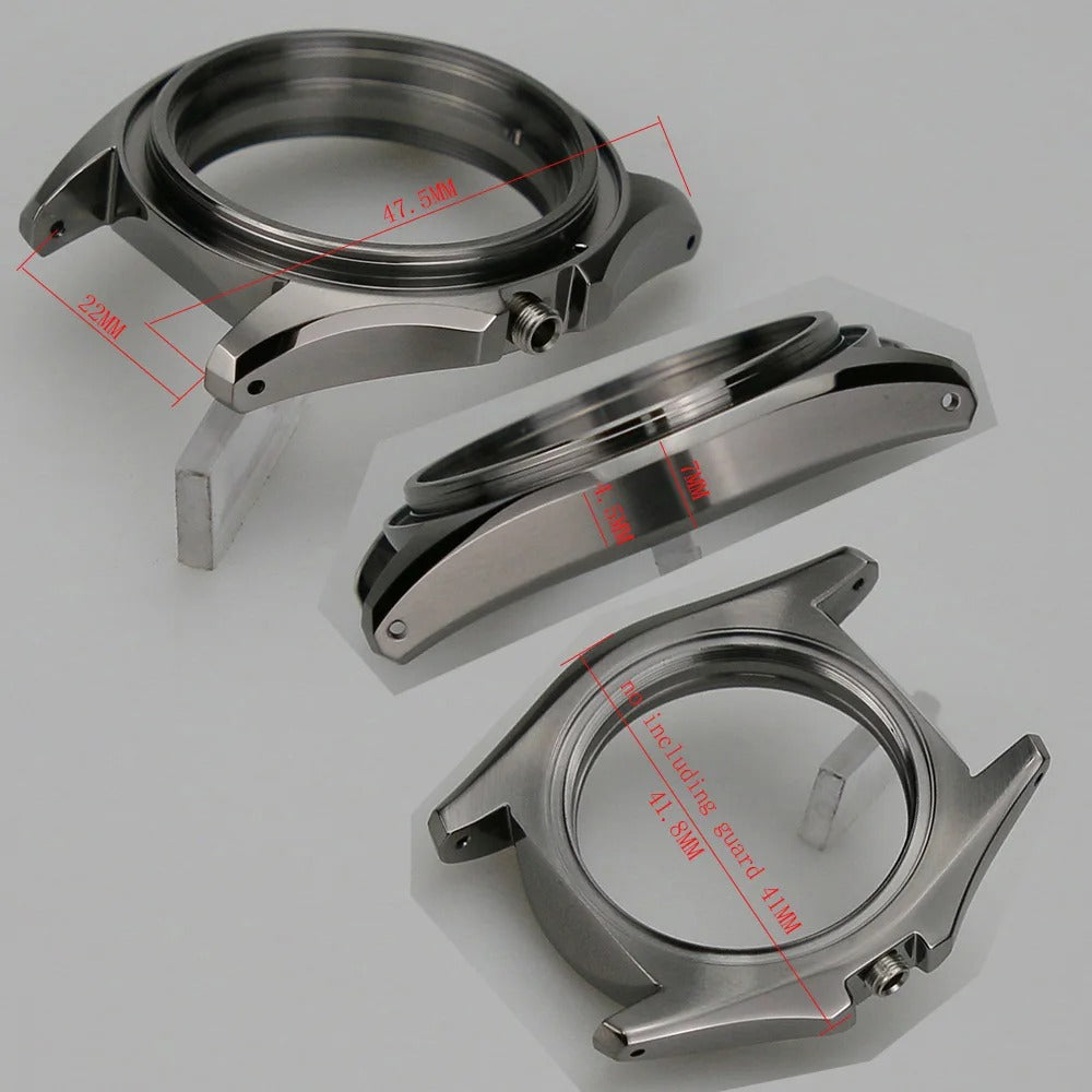 TMC01 Watch Case Fit NH34 NH35 NH36 Movement 20ATM 316L Stainless Steel 41mm