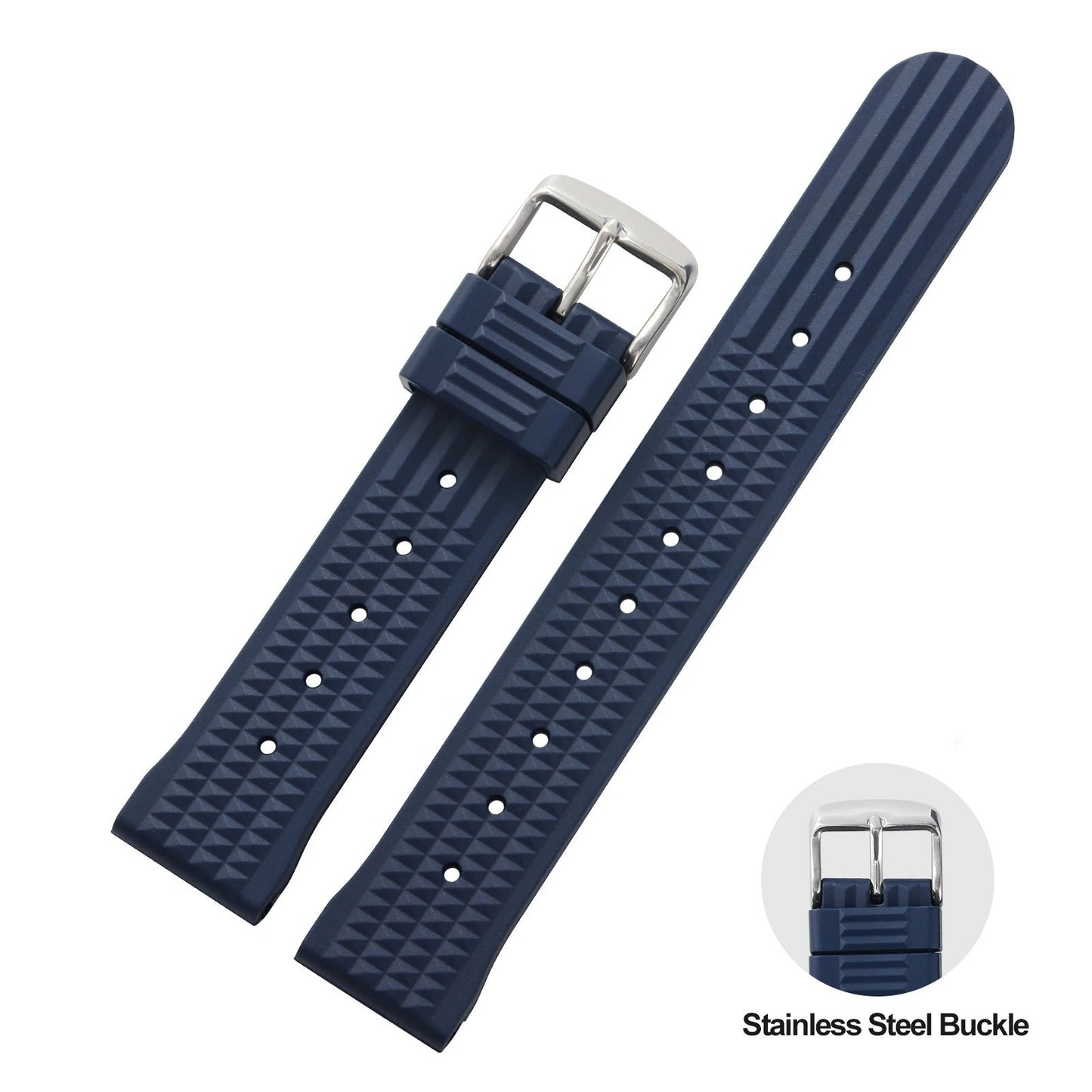 Rubber Watch Strap 20mm 22mm